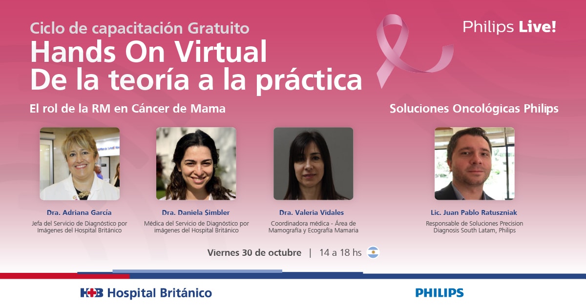 Hands On Virtual - El rol de la RM en cáncer de mama y soluciones oncológicas de Philips