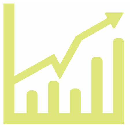 Gráfico flecha aumento