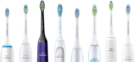 Philips Sonicare electric toothbrushes range