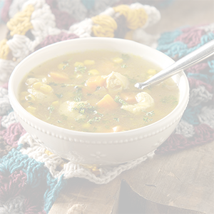 Sopa de pollo con pasta, imagen pequeña